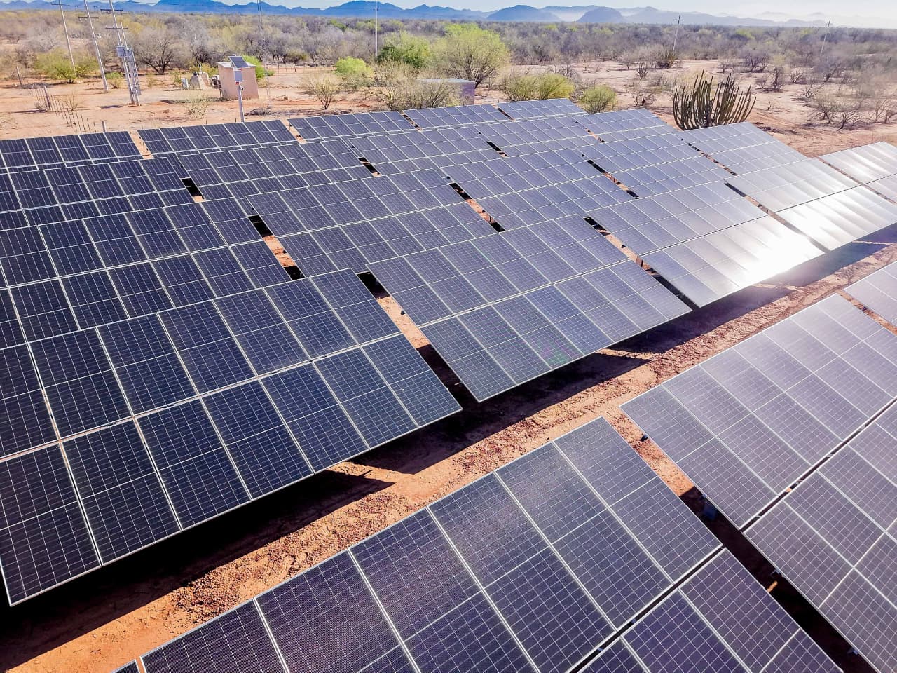 Instalan más de 3 mil paneles solares en zona de pozos de Los Bagotes para reducir costos de bombeo de agua en Hermosillo