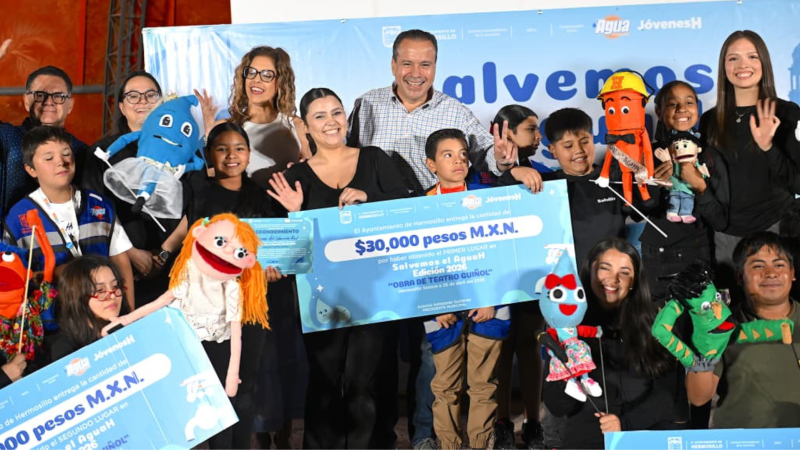 Ante sequía en Hermosillo, niñas, niños y jóvenes promueven cuidado del agua en concurso Salvemos el AguaH