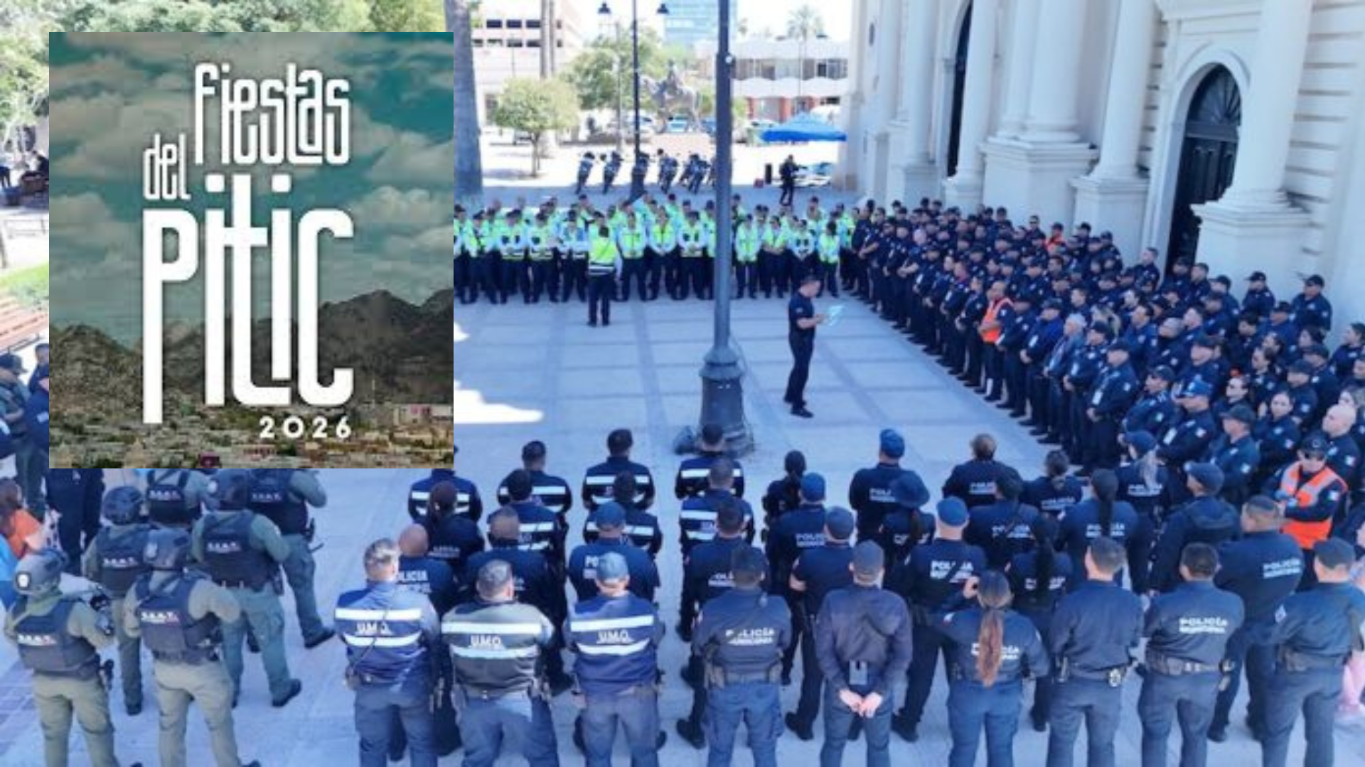 Policía de Hermosillo reforzará vigilancia aérea y terrestre en Fiestas del Pitic 2026