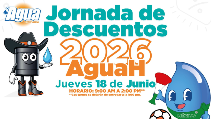 Agua de Hermosillo ofrecerá descuentos y facilidades de pago en Los Olivos