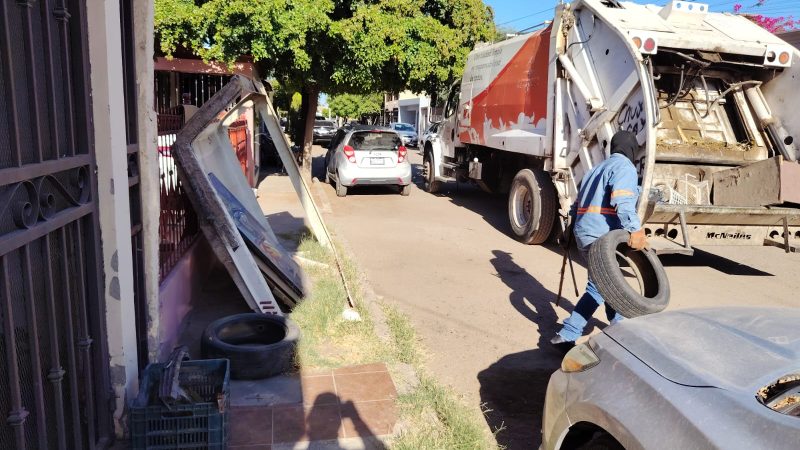 Retira Ayuntamiento 287 toneladas de cacharros en nueve colonias durante mayo