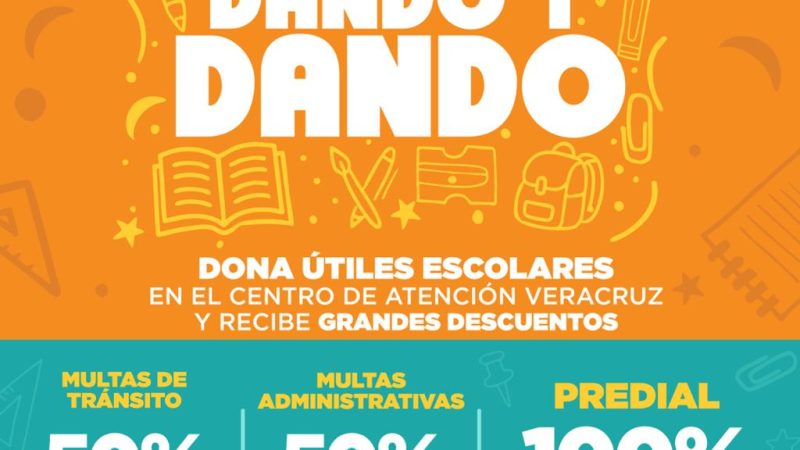 Invita Tesorería Municipal a participar en el programa «Dando y Dando 2026» con descuentos a cambio de útiles escolares