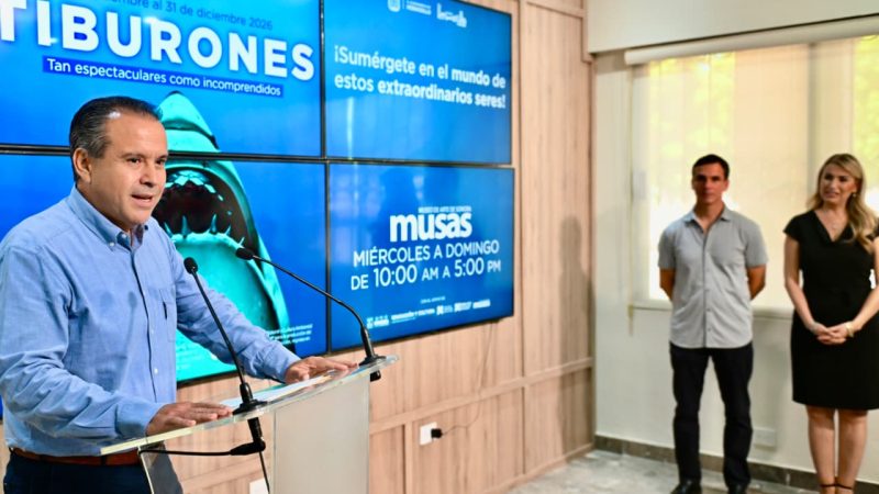 Anuncia Toño Astiazarán exposición internacional TIBURONES en Hermosillo para promover la conservación de la especie